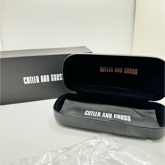 Cutler and Gross - sunglasses 60-17-140, gold / blue frames gradient blue lens - Picture 13 of 13